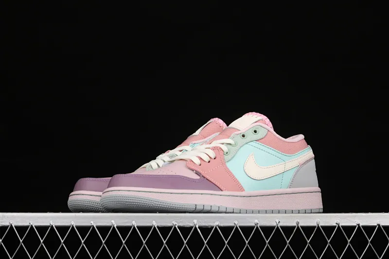 All categories Air Jordan Jordan series basketball shoes Air Jordan 1 Low Air Jordan Low SE AJ1 Joe 1 color stitching candy low-top basketball shoes DJ5196-615